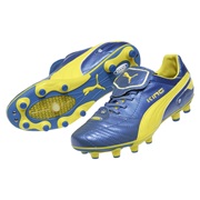Puma King Finale i Firm Ground Football Boots - Blue Metallic/Dandelion/White