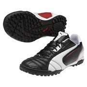 Puma King Firm Ground Football Boots - Black/White/Ribbon Red