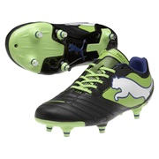 Puma PowerCat 3 Soft Ground Football Boots - Black/Jasmin Green/Monaco Blue