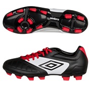 Umbro Geometra Cup Firm Ground Football Boots - Black/White/True Red
