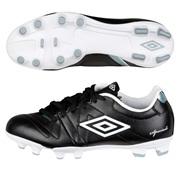 Umbro Speciali 3 Hard Ground Football Boots - Black/White/Chrome