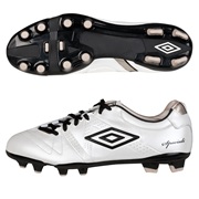 Umbro Speciali 3 Premier Hard Ground Football Boots - Pearlised White/Black/Pewter