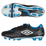 Umbro Speciali 3 Pro Firm Ground Football Boots - Black/White/Vivid Blue