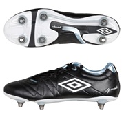 Umbro Speciali 3 Pro Soft Ground Football Boots - Black/White/Chrome