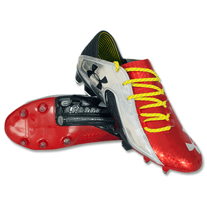 Under Armour Blur CBN III Football Boots - Silver/Red/ Black
