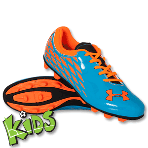 Under Armour Force II HG Junior Football Boots - Sky/Orange