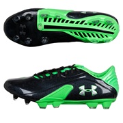 Under Armour Spine Blur Firm Ground Football Boots - Black/Poison/Metallic Silver
