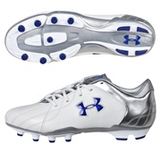 Under Armour Striker II Firm Ground Football Boots- Wht/Silver/Royal White