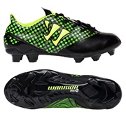 Warrior Sports Gambler Combat Firm Ground Football Boots -Blk/Grn-Jnr Black