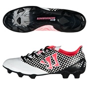 Warrior Sports Gambler Combat Firm Ground Football Boots-Wht/Blk/Pink White