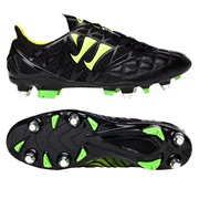Warrior Sports Gambler K-Lite Soft Ground Football Boots-Black/Jazz Green Black