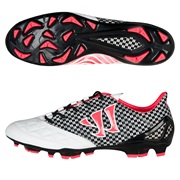 Warrior Sports Gambler S-Lite Firm Ground Football Boots- Whi/Blk/Pink White