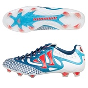 Warrior Sports Skreamer Combat Firm Ground Football Boots-Wht/Navy/Red White