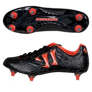 Warrior Sports Skreamer Combat Soft Ground Football Boots - Black/Spicy Orange