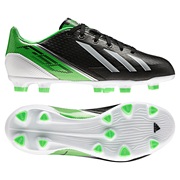 adidas AdiZero F30 TRX Firm Ground Football Boots - Black/Running White/Green Zest - Kids