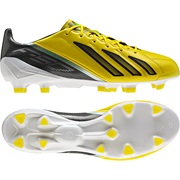 adidas AdiZero F50 TRX Firm Ground Leather Football Boots - Vivid Yellow/Black/Green Zest