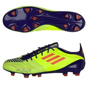 adidas F50 adizero TRX Firm Ground Leather Football Boots - Electricity / Infrared / Anodized Purple
