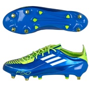 adidas F50 adizero TRX Soft Ground Synthetic Football Boots - Anodized Blue / White / Slime