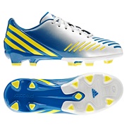 adidas Predator Absolado LZ TRX Firm Ground Football Boots - Running White/Vivid Yellow/Prime Blue - Kids
