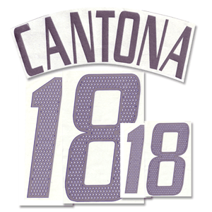02-03 France Away Cantona 18 Official Name and Number