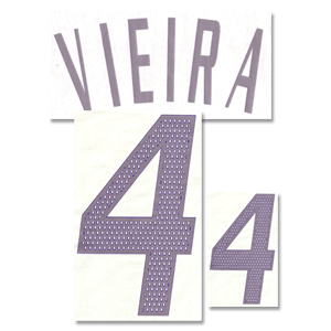 02-03 France Away Vieira 4 Official Name and Number