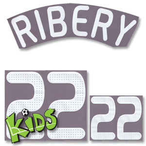 07-09 France Home/Away Ribery 22 Kids Name and Number Transfer