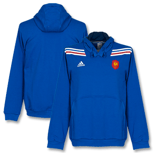 12-13 France Rugby Hooded Sweat Top - Royal