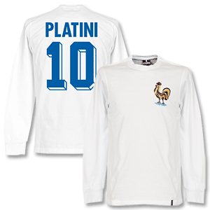 1969 France Away L/S Retro Shirt + Platini 10