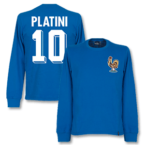 1970's France Home L/S Retro Shirt + Platini 10