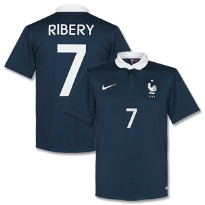 France Home Ribery Shirt 2014 2015