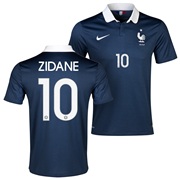 France Home Shirt 2013/15 - Kids Navy with Zidane 10 printing