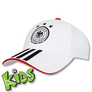 12-13 Germany 3 Stripes Cap Boys - White