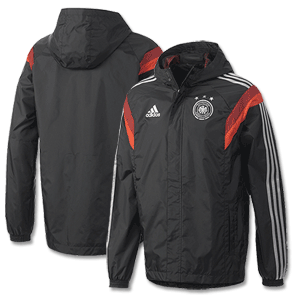 Germany Rain Jacket - Black/Silver 2014 2015