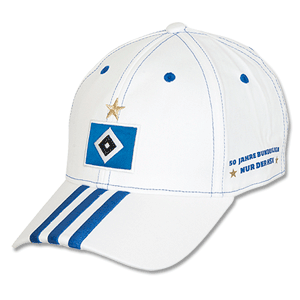 Hamburg SV White 3 Stripe Cap 2013 2014
