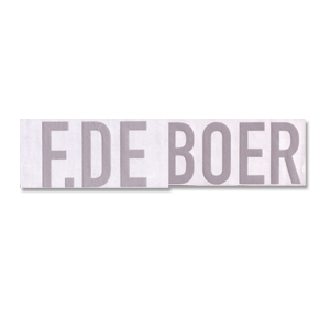 1998 Holland World Cup Home F. De Boer Official Name Only