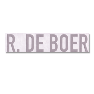 1998 Holland World Cup Home R. De Boer Official Name Only