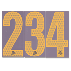 04-06 Inter Milan 3rd Numbers - Yellow Official Number Only