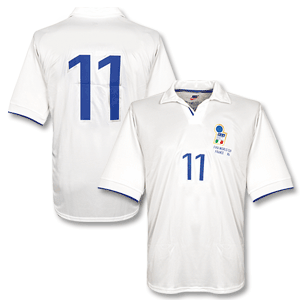 98-99 Italy Away Shirt - No Swoosh + No 11 + FIFA 1998 Transfer