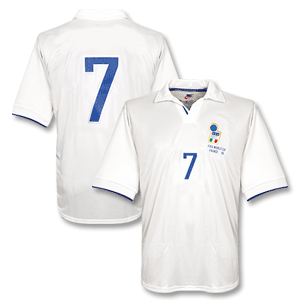 98-99 Italy Away Shirt - No Swoosh + No 7 + FIFA 1998 Trasfer