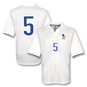 98-99 Italy Away Shirt - No Swoosh - Players + No 5
