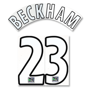 Beckham 23 07-08 LA Galaxy Away Name and Number Transfer