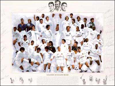 Leeds United - Legends of Elland Road - Fully signed print