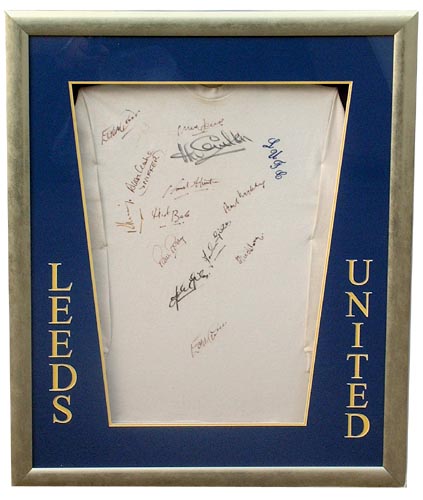 Leeds United signed 1972 team shirt presentation
