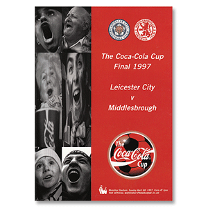 Leicester City v Middlesbrough League Cup Coca Cola - Final at Wembley Stadium - 6th April 1997