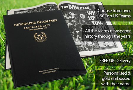 Leicester Personalised Football Book