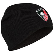 Leicester Tigers Acrylic Plain Beanie Black