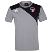 Leicester Tigers Core Cotton T-Shirt Lt Grey