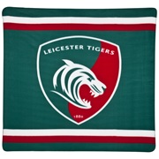 Leicester Tigers Crest Fleece Throw - 120x150