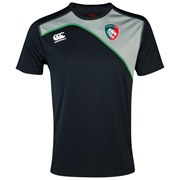 Leicester Tigers Cut and Sew Dry T-Shirt Grey