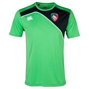 Leicester Tigers Dry Training T-Shirt - Junior Green